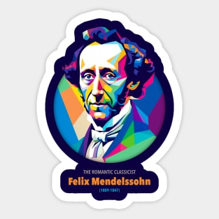 Felix Mendelssohn WPAP Sticker